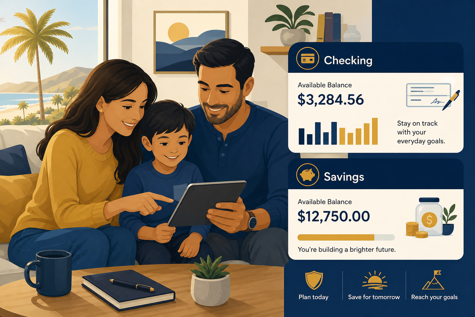 Golden1 personal banking — checking and savings for California members